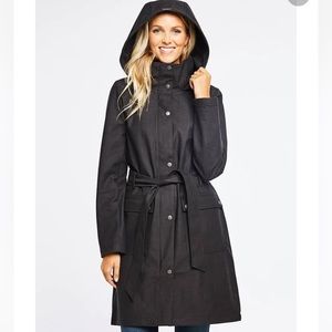 Mia Melon Alexa Lightweight Waterproof Trench Black sz L